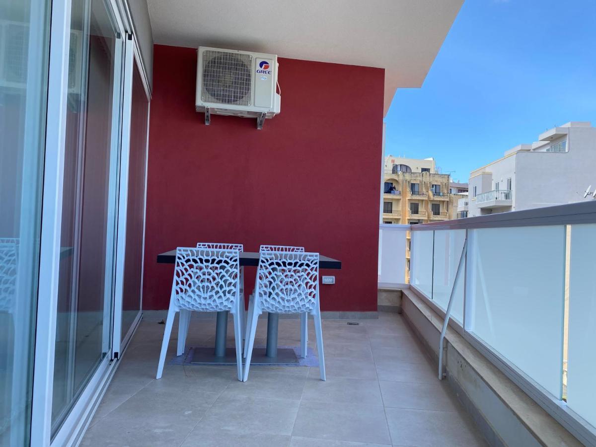 Bugibba Sunrise View Modern Apartment San Pawl il-Baħar Eksteriør billede